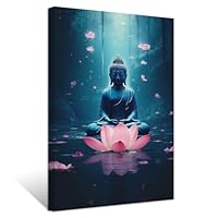 Amazon.co.jp: ZXHYWYM ブッダ ウォールアート カラフル 仏像 絵画 禅